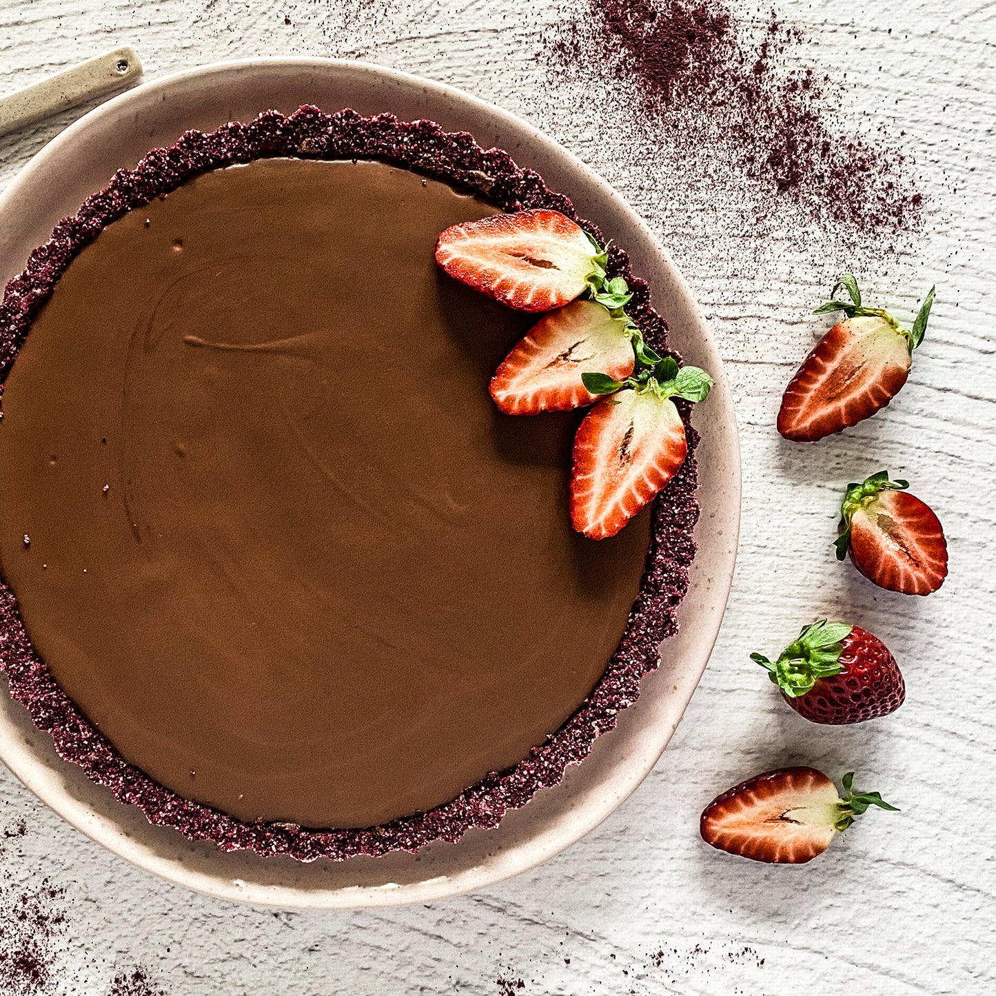 Beetroot Chocolate Tart