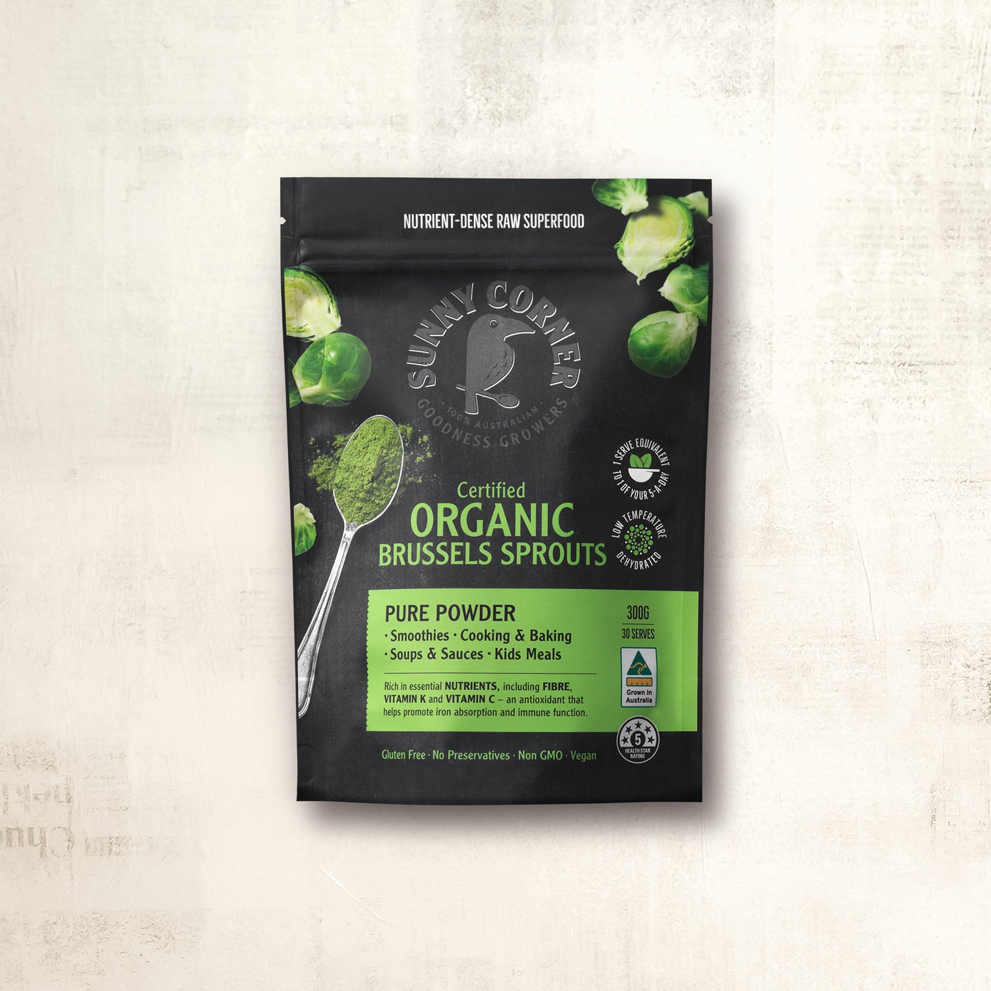 Organic Brussels Sprouts Pure Powder